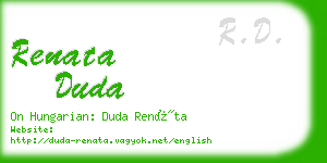 renata duda business card